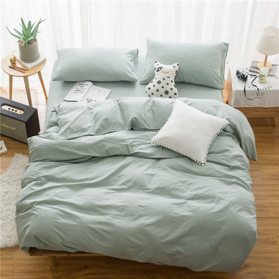 Washed Microfiber 4 Piece Bedding Sets